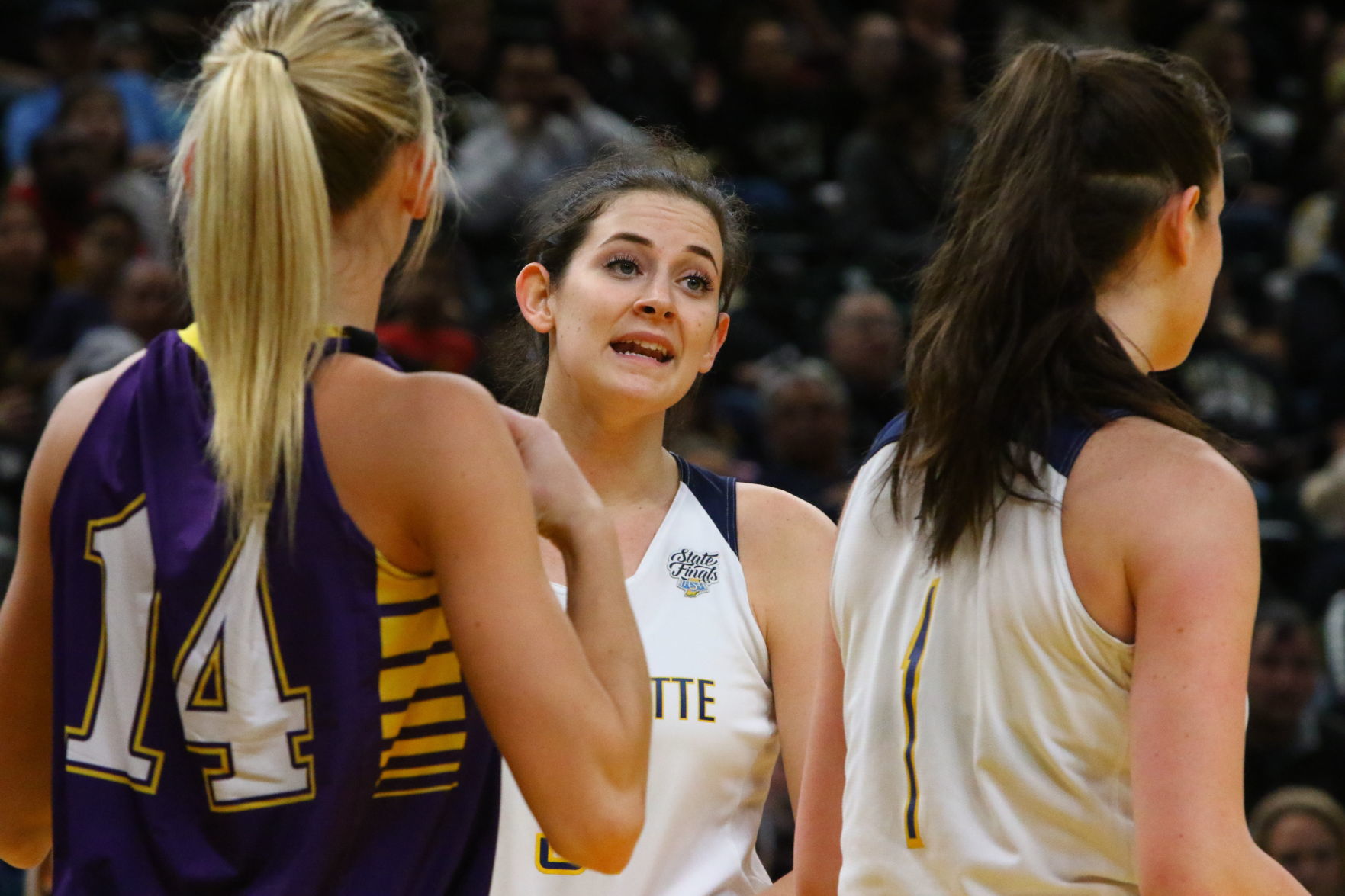 Gallery: Girls Basketball State Finals: Marquette Catholic vs. Vincennes Rivet